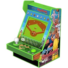 My Arcade All Star Stadion Nano Player, voll tragbar, Mini-Arcade-Maschine mit 207 Retro-Spielen, 6,1 cm Bildschirm, grün, klein