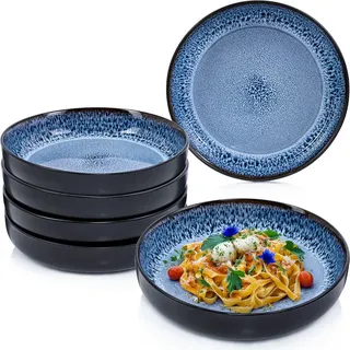Sänger Pastaschalen SET Aruba - 6 teilig aus Steingut , Keramik , kratzfest , Geschirr, Teller, Pastateller