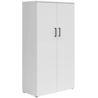 CARRYHOME Mehrzweckschrank Weiß, - 80x147x40 cm,