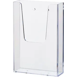 Helit Wandprospekthalter transparent 1/3 DIN A4