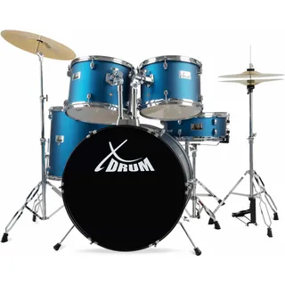 XDrum Semi 22" Standard Schlagzeug Satin Blue Sparkle inkl. Schule