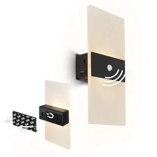 Briloner Wandleuchte ohne Bohren 29,5 cm  Schwarz