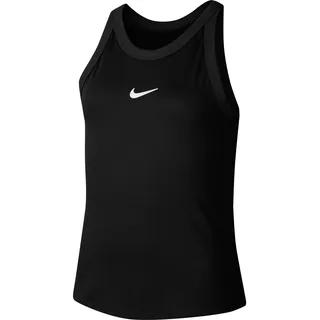 Nike Mädchen Court Dri-Fit Tanktop, Black/White, M