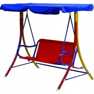 Kinder Hollywoodschaukel Stoff Kinderschaukel Gartenschaukel 70x111cm - Blau