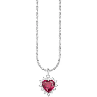 Thomas Sabo Romance Herz-Kette rot/Silber