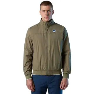 North Sails Übergangsjacke Sailor 2.0 (Stehkragen, wasserabweisend, leicht) dustyolive/braun Herren