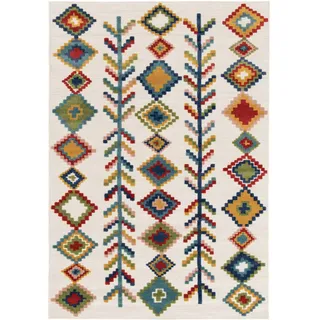 Steffensmeier Outdoorteppich Trosa | Raute | Bunt, 200x290 cm