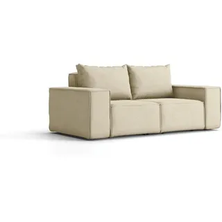 Kaiser Möbel Gartensofa Sofa Für Den Garten Sonne Beige , Holz , Füllung: Komfortschaum , 180x73x88 cm , Gartenmöbel, Loungemöbel, Gartensofas & Loungesofas