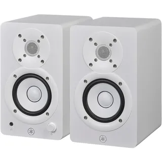 Yamaha HS3 Studiomonitore – 2-Wege Aktivlautsprecher, Paar, Bassreflex 3,5" 52W, Hohe Qualität, Flacher Frequenzgang, Fortschrittliche Raumsteuerung, für Musikproduktion, Inhaltserstellung - Weiß