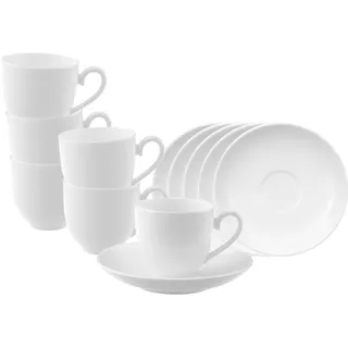 Villeroy & Boch Espressotasse mit Untertasse 0,1 l Weiß 2 St.