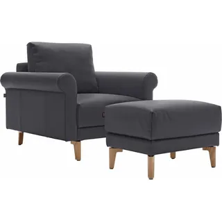 creation by rolf benz Sessel CR.450 Chenille 88 x 85 x 95 cm Schwarz
