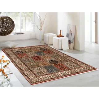 OCI DIE TEPPICHMARKE Orientteppich »Sarang Bakhtyari« rechteckig 8 mm Höhe reine Wolle, hochwertig handgeknüpft, mit Fransen, Wohnzimmer, rot