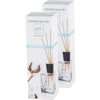 Ipuro Raumduft - Cotton Fields 200ml Dufträume (2er Pack) - Vanille mit floralen Noten - blau