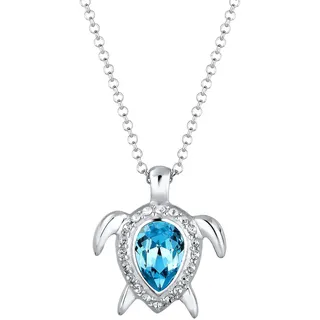 Elli Halskette Schildkröte Meer Kristalle 925