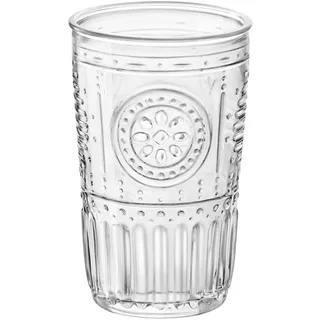 Bormioli Rocco Romantikglas, 475 Milliliter, Glas, transparent, Spülmaschinenfest, Wasserglas, für Cocktails / Wasser / Säfte / Softdrinks