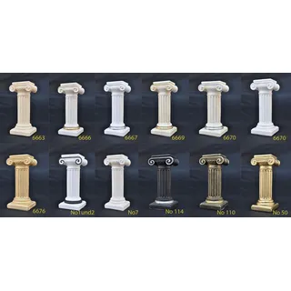 XXL Griechische Säule Antik Stil  Design Säulen Luxus Stützen Neu 300cm Groß - Beige
