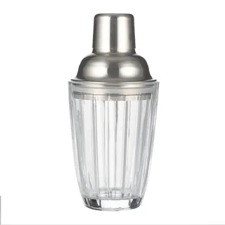 Viners Cocktail-Shaker aus Glas 280 ml Silber/Transparent