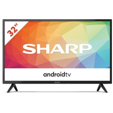 SHARP 32FG6EA Android Smart TV 81cm (32 Zoll), Sprachsteuerung per Google Assistant, Chromecast, Bluetooth, 2X HDMI, 2X USB, Dolby Audio, Active Motion 400, schwarz