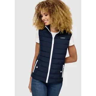 Steppweste MARIKOO "Marikoo Reimii Damen Stepp Weste B995", Damen, Gr. S, blau (navy), Obermaterial: 100% Polyester PES., Westen Steppweste