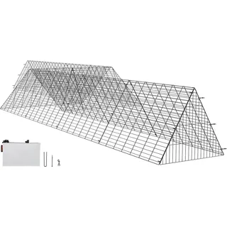Vevor Freilaufgehege 729 x 200 x 61,5 cm schwarz