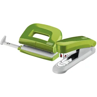 Novus (Heftgerät Locher-Heftgerät-Set Grün