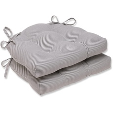 Pillow Perfect Stuhlkissen, Polyester, Grau, 2 Stück (1 Stück)