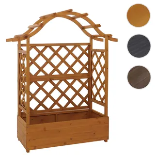 Hochbeet HWC-P66, Pflanz-/Blumenkasten Pflanzkübel Rankgitter Rankhilfe Spalier Holz FSC® 138x110x44