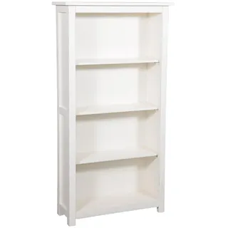 Biscottini Bücherregal aus Massivholz, 68 x 25 x 130 cm, Bücherregal, Bibliothek, Made in Italy, Bücherregal für den Raum, großes Bücherregal mit Regalen