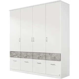 Bremen 181 x 199 x 58 cm weiß/beton