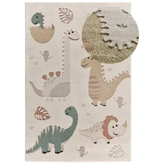 Atticgo Kinderteppich Beige Clown 120/170 cm , Textil , Tiere , Rechteckig , 120x170 cm , Oeko-Tex® Standard 100 , antistatisch, für Fußbodenheizung geeignet, leicht zusammenrollbar , Teppiche und Böden, Teppiche, Kinderteppiche