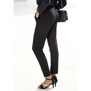 Jogger Pants LASCANA, Damen, Gr. 46, N-Gr, schwarz, Sweatware, Obermaterial: 70% Viskose, 25% Polyamid, 5% Elasthan, unifarben, Basic schmal knöchelfrei, Hosen Jogger Pants, mit elastischem Bund und Gürtelschlaufen, Loungewear, Topseller