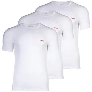 Hugo Herren T-Shirt RN TRIPLET P 3 Stk., weiß