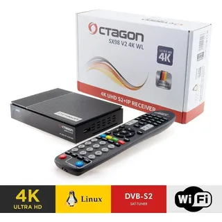 Octagon SX98 V2 4K WL – UHD Satellitenreceiver mit WiFi & Define OS Linux