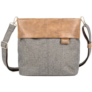 Zwei Olli OT8 Tasche Damen Umhängetasche Schultertasche 25x23x10 cm (BxHxT), Farbe:, Stone - One size