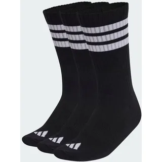 adidas 3-Streifen Cushioned Sportswear Crew Socken 3er Pack Schwarz/Weiß 42-45