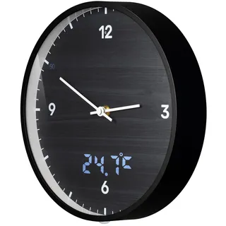 Bresser MyTime Wanduhr 24 cm 24 schwarz