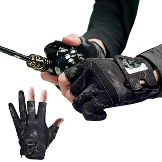 Dünn Angelhandchsuhe Halbfinger für Herren &Damen, Fahrradhandschuhe Sommer | Landehandschuh Hecht , Fingerlose Handschuhe Angeln, Rutschfest, Atmungsaktiv (Handflächenumfang vor der Bestellung messen)