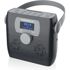 NEU 2024 Tragbarer CD Player mit Radio FM, MONODEAL Bluetooth Boombox CD Player mit Lautsprecher, Wiederaufladbar CD Player Tragbar mit UKW-Radio, Lautsprecher, Sleep Timer