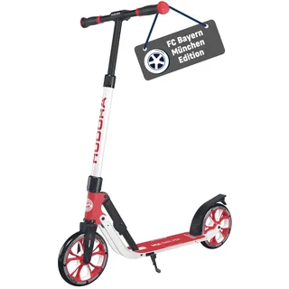 Hudora FC Bayern München HUDORA BigWheel® 205 Advanced Scooter - Aluminium-Roller für bis zu 100kg - Höhenverstellbarer & zusammenklappbarer Tretroller - Kick-Scooter für Kinder/Jugendliche & Erwachsene