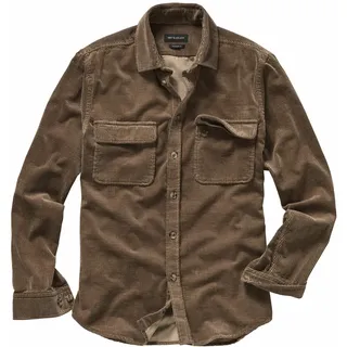 Cordhemd Deluxe Braun 44