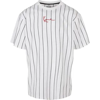 Karl Kani Small Signature Pinstripe Weiß L