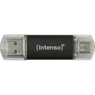 Intenso Twist Line 64 GB, Dual USB-Stick 3.2 Gen 1x1, USB-C USB-A, 70MB/s, Anthrazit