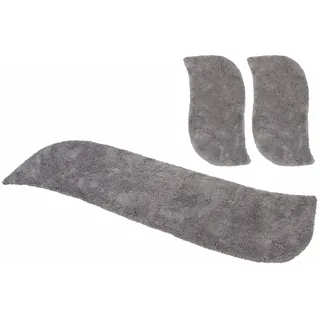 MY HOME »Desner« Höhe 35 mm 3 Stk. tlg. Mikrofaser, weich, flauschig, Schlafzimmer, Bettvorleger, Läufer Set,