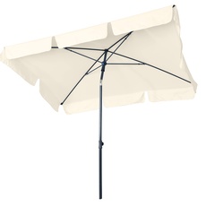 GARDENIA Easy, Sonnenschirm, Balkon, Außenbereich, Terrasse, Garten, cremefarben, 200 x 130 cm