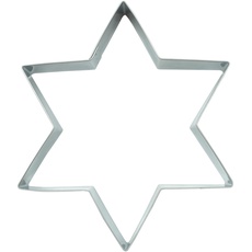 BekkiB - Ausstecher "Stern" - Große Ausstechform ca. 10,5 x 9,5 cm - Spülmaschinengeeignete Ausstechform aus Edelstahl - Zum Backen von Plätzchen und Lebkuchen - 2242