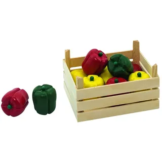 GoKi 51675 - Kaufläden und Zubehör - Paprikaschoten, Gemüsekiste
