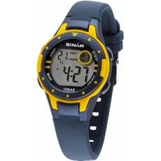SINAR Chronograph »XE-52-2«, Armbanduhr, Quarzuhr, Kinderuhr, digital, Datum, Stoppfunktion, blau