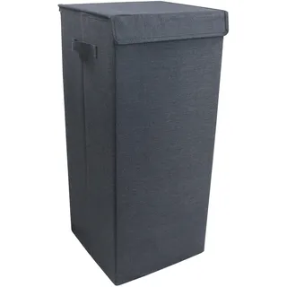 VCM Wäschebox Stoffbox mit Deckel »Dreso L«, grau (anthrazit), Aufbewahrungsboxen, Faltbox
