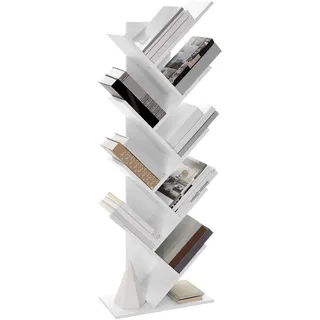 VASAGLE Bücherregal 50,0 x 25,0 x 141,5 cm Weiß