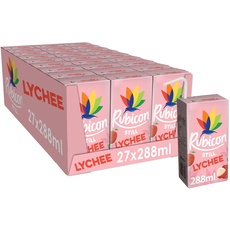 RUBICON Lycheesaftgetränk - 27er Pack, (27 x 288 ml)